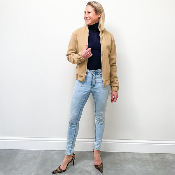 Bomber Jacket - Camel