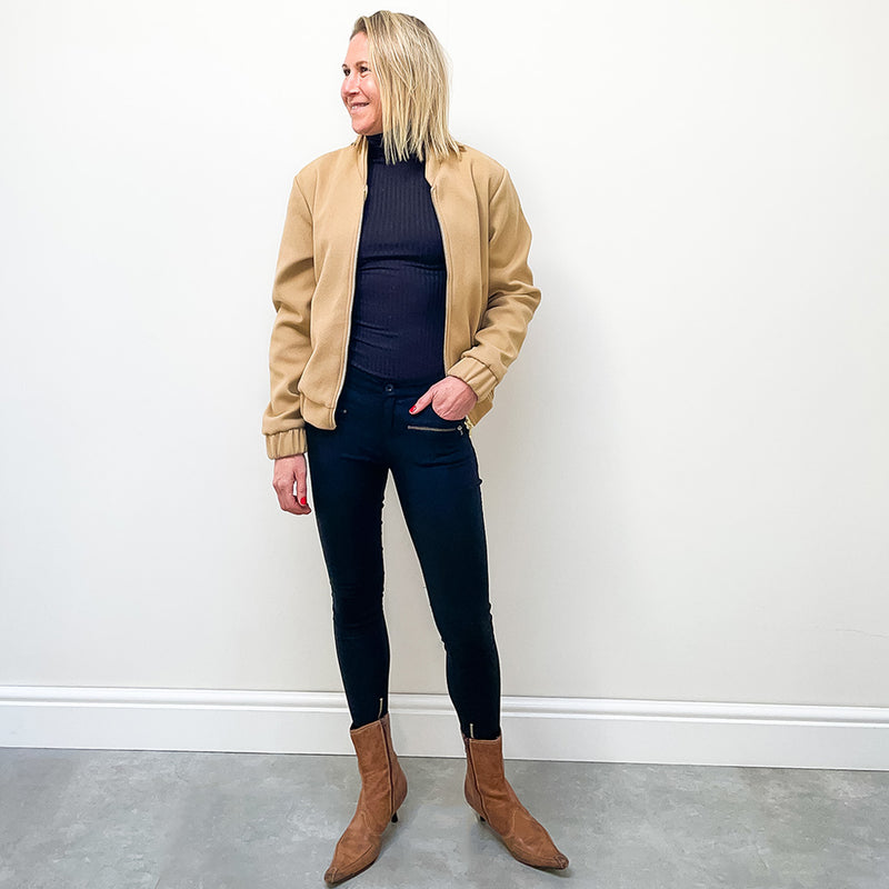 Bomber Jacket - Camel