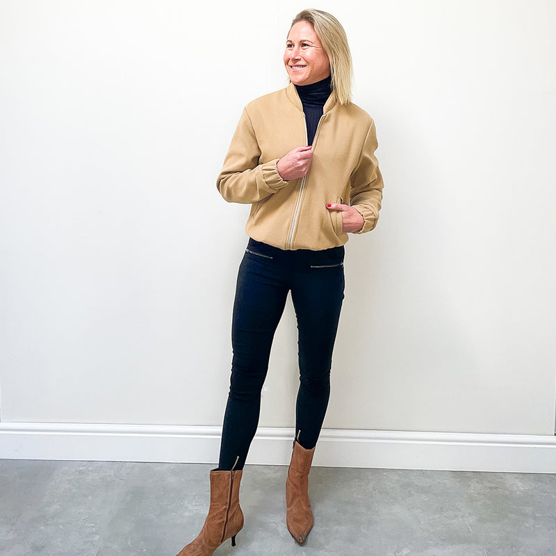 Bomber Jacket - Camel