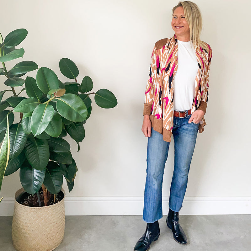 Waterfall Cardigan - Pink