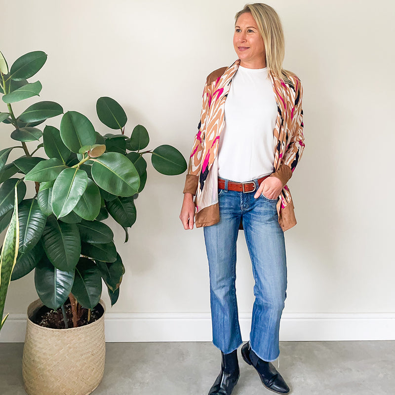 Waterfall Cardigan - Pink