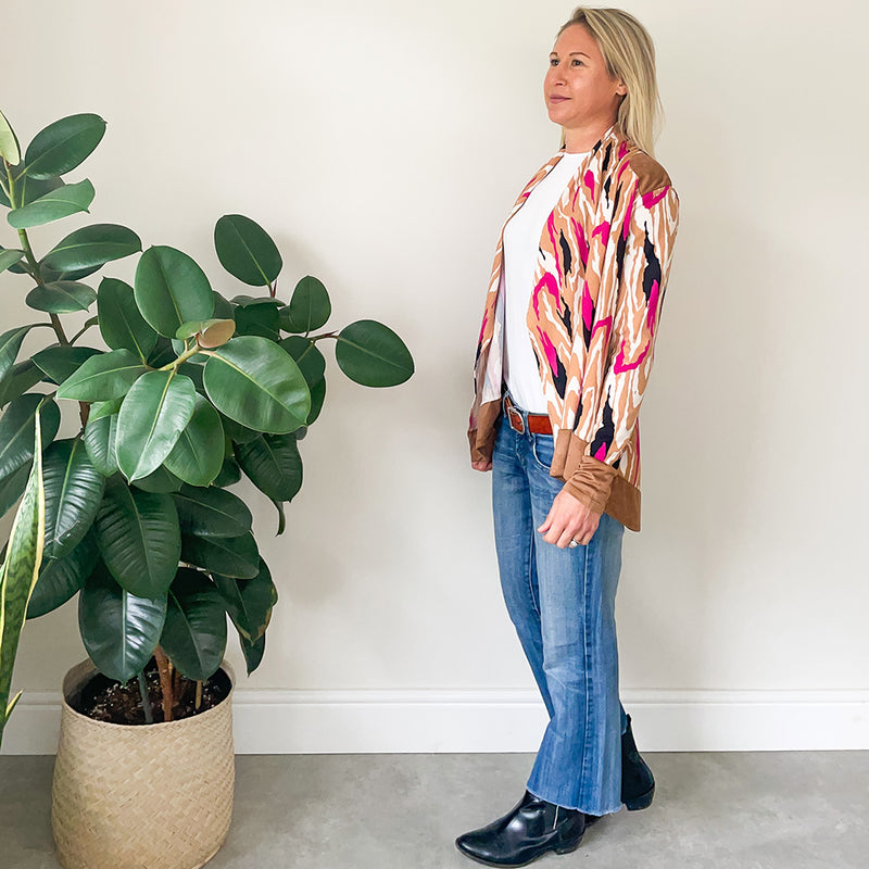 Waterfall Cardigan - Pink