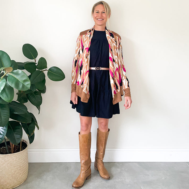 Waterfall Cardigan - Pink