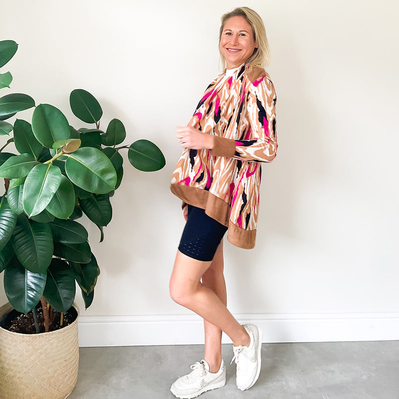 Waterfall Cardigan - Pink