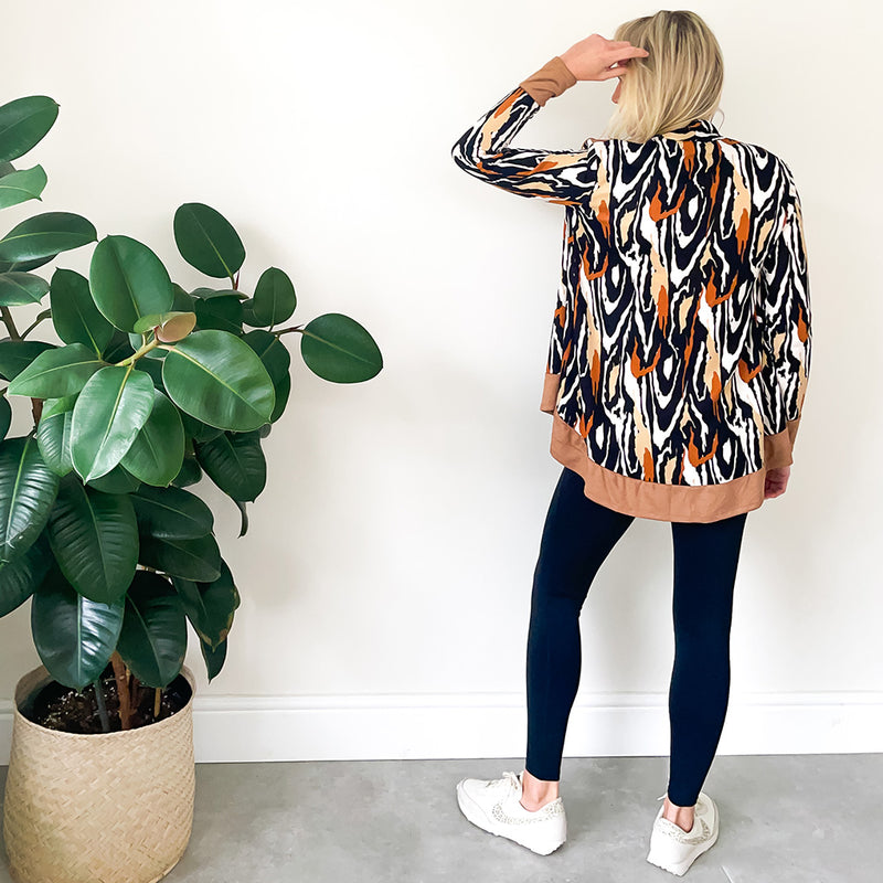 Waterfall Cardigan - Tan
