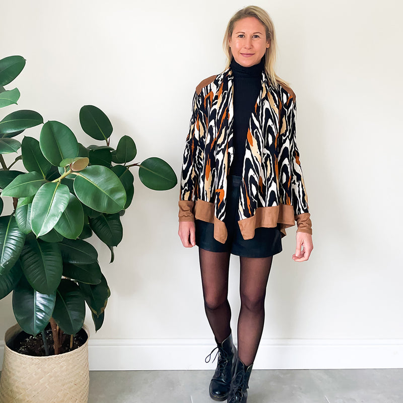 Waterfall Cardigan - Tan
