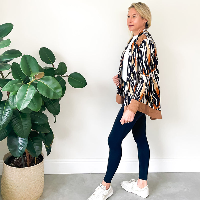 Waterfall Cardigan - Tan