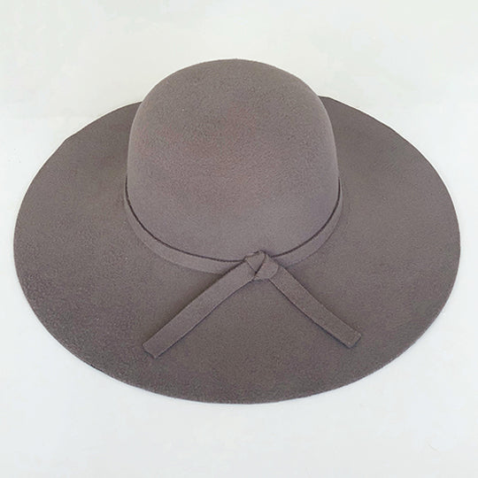 Wide Rim Hat - Grey