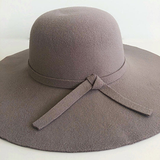 Wide Rim Hat - Grey