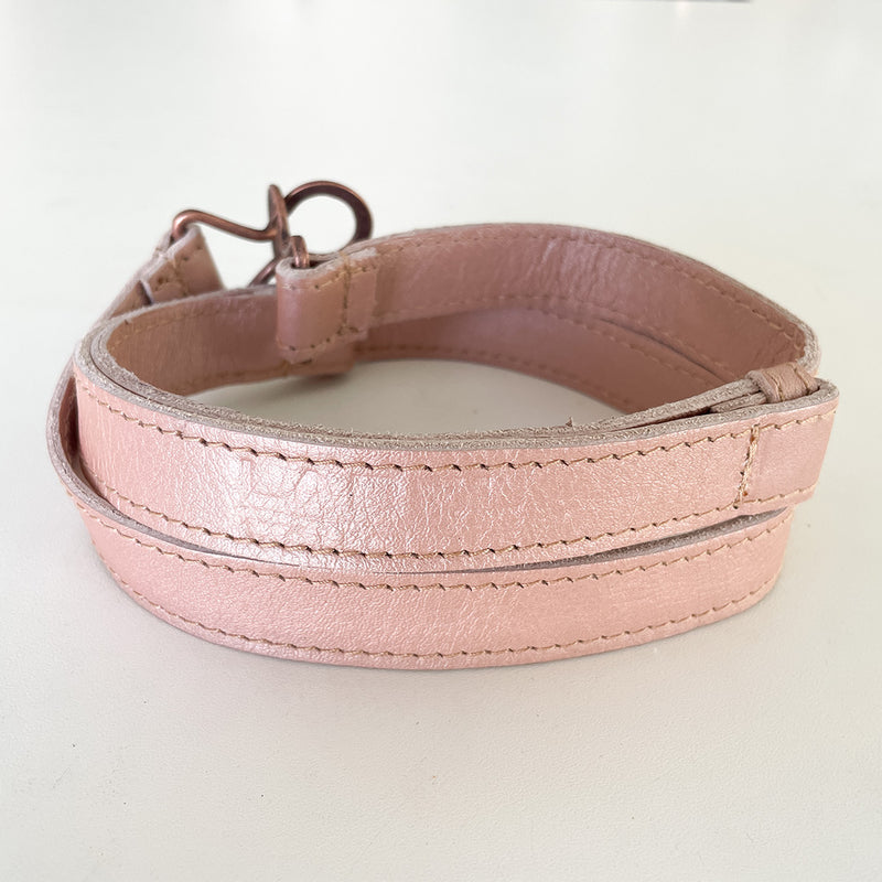 Adjustable Leather Belt - Rose Gold