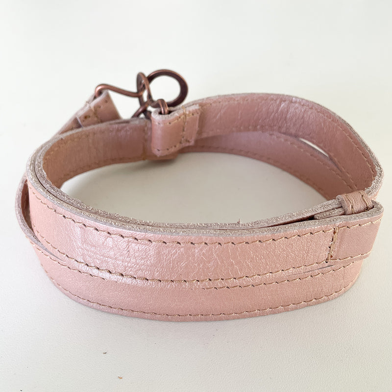 Adjustable Leather Belt - Rose Gold