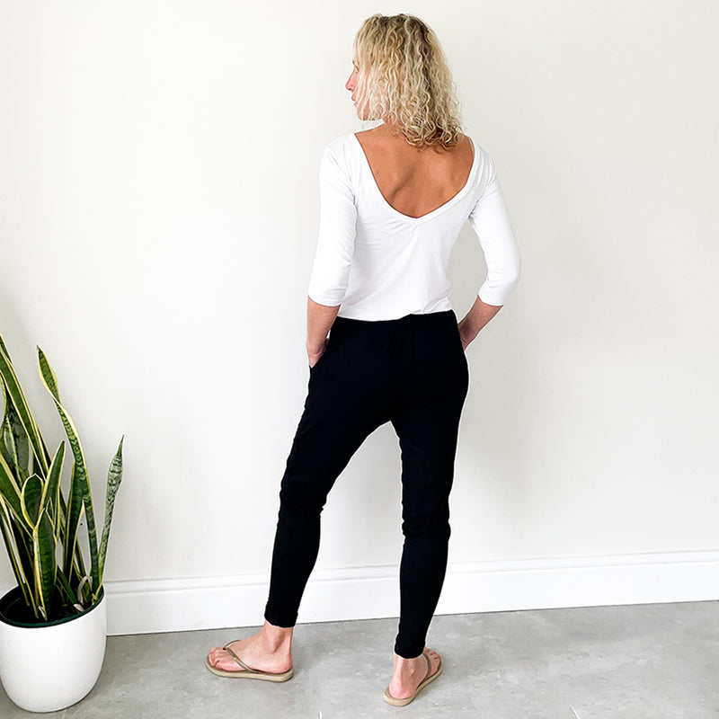 3/4 Sleeve Ballet T-Shirt - White