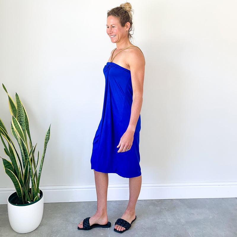 Short Rope Dress - Cobalt