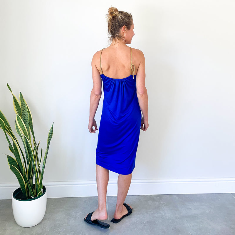 Short Rope Dress - Cobalt