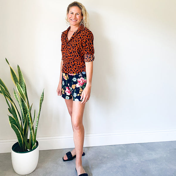 Longer Length Shirt - Bombay Print