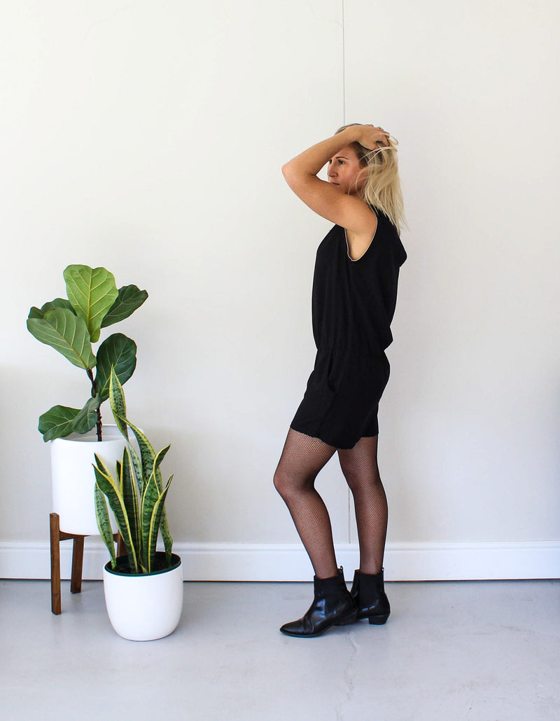 Short Romper - Black