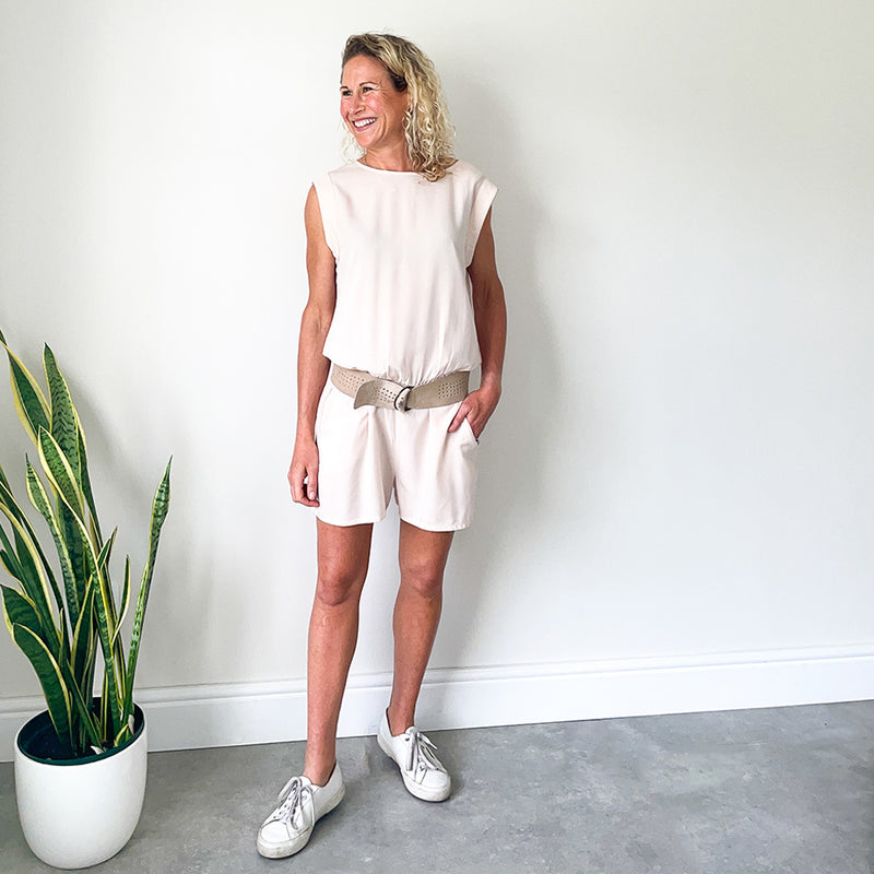 Short Romper - Blush