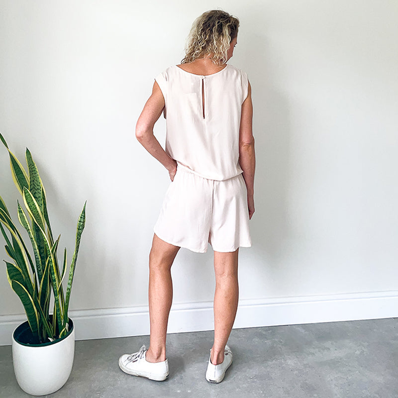 Short Romper - Blush