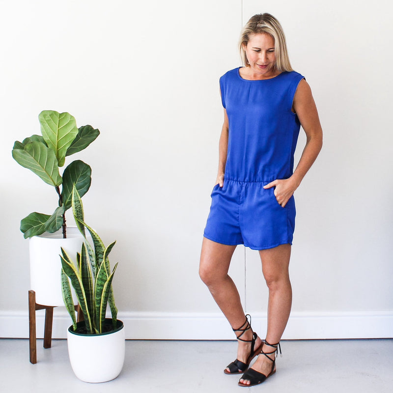 Romper - Cobalt