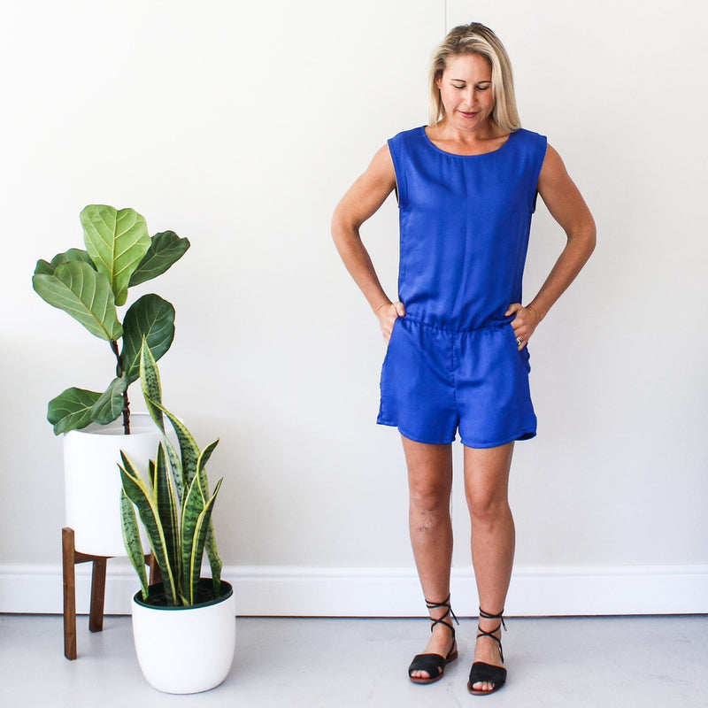 Romper - Cobalt