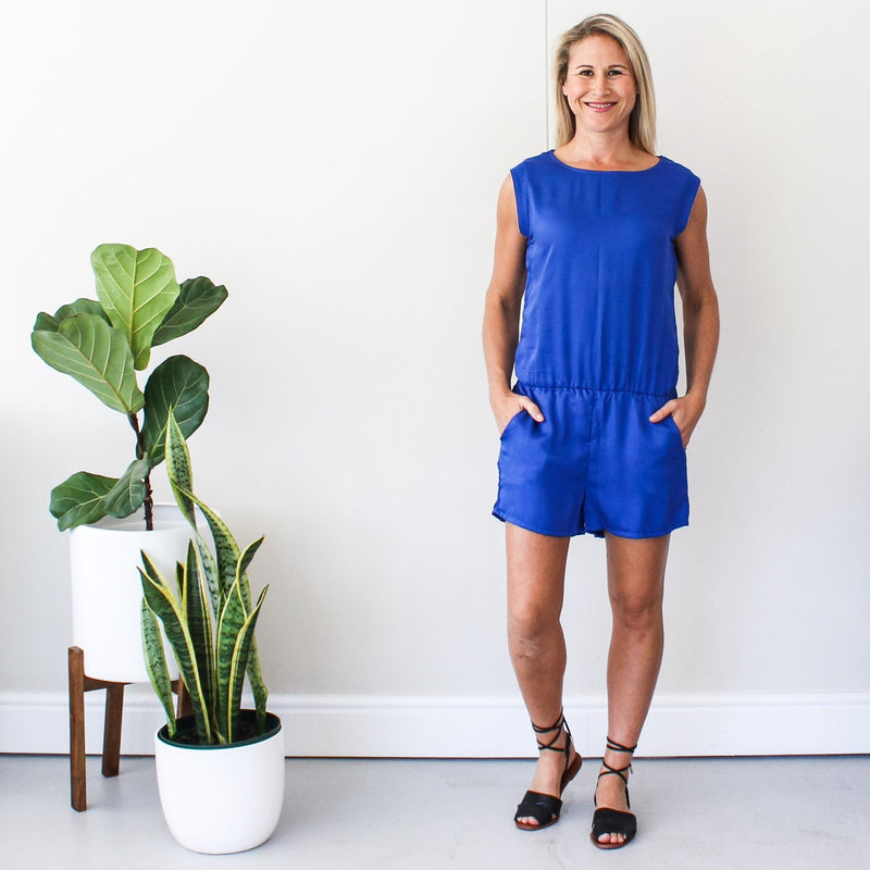 Romper - Cobalt