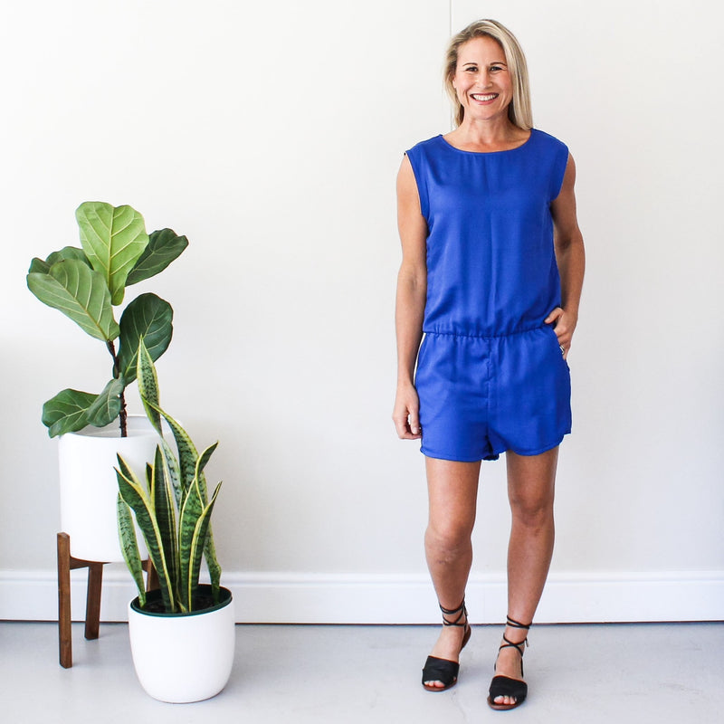 Romper - Cobalt