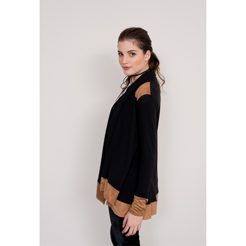 Waterfall Cardigan - Black