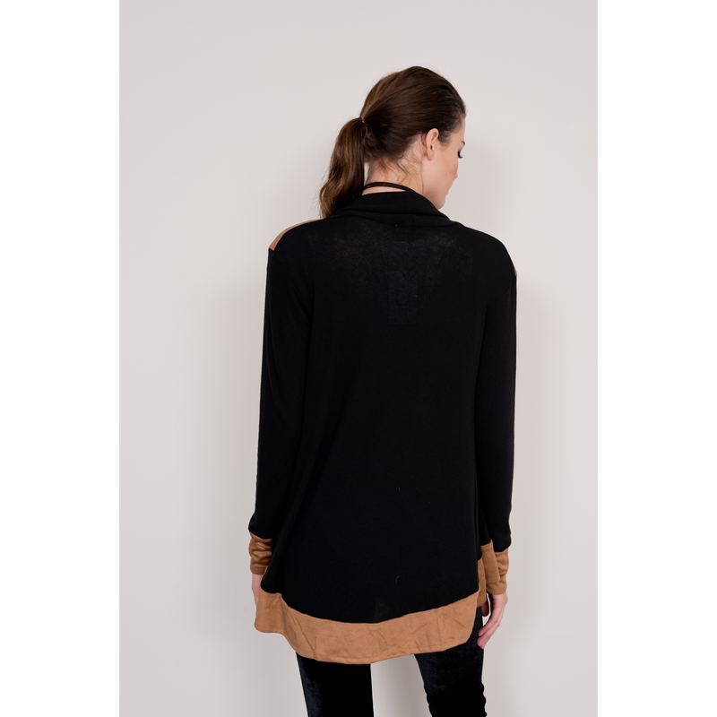 Waterfall Cardigan - Black