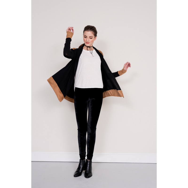 Waterfall Cardigan - Black