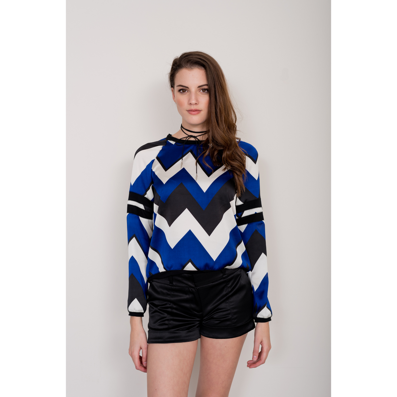 Shorts with Turn up Detail - Black