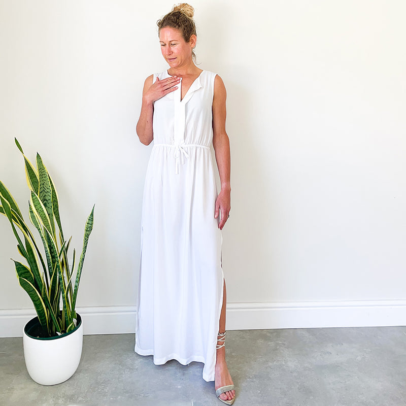 Dress with Front Pleat Detail