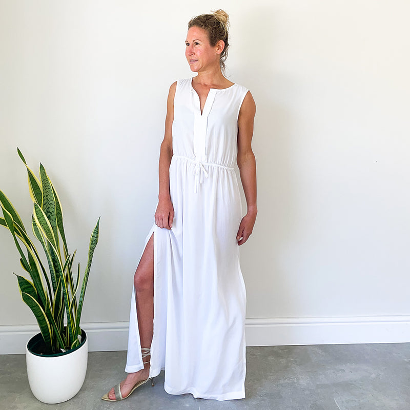 Dress with Front Pleat Detail