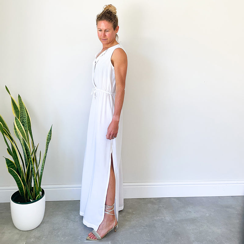 Dress with Front Pleat Detail