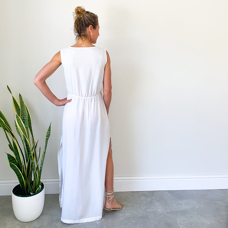 Dress with Front Pleat Detail