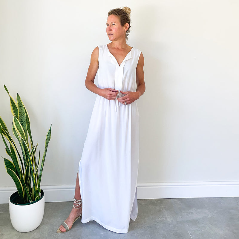 Dress with Front Pleat Detail