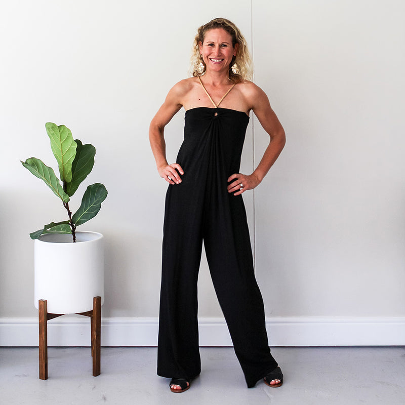 Maxi Rope Jumpsuit - Black