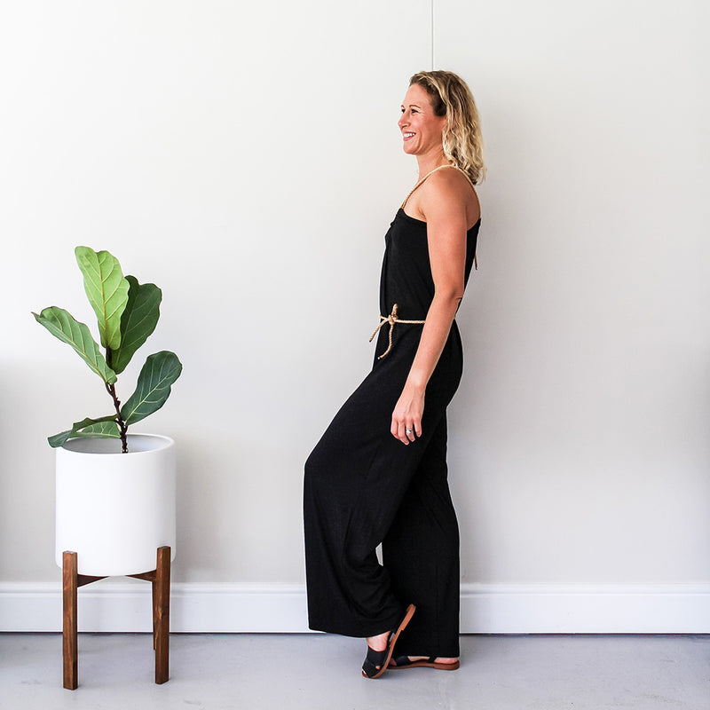 Maxi Rope Jumpsuit - Black