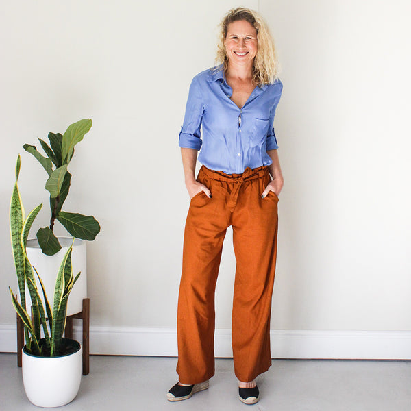 Wide Leg Pants - Cinnamon