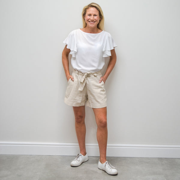 Paper Bag shorts - Natural