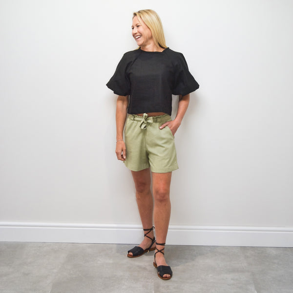 Paper Bag shorts - Green