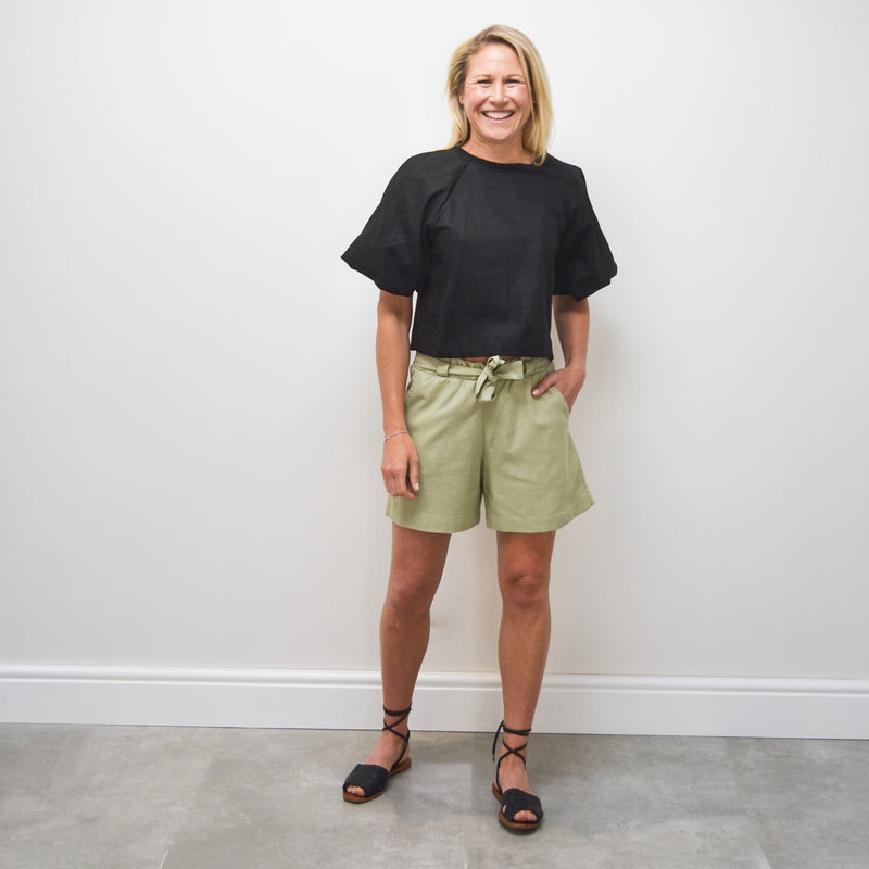 Paper Bag shorts - Green