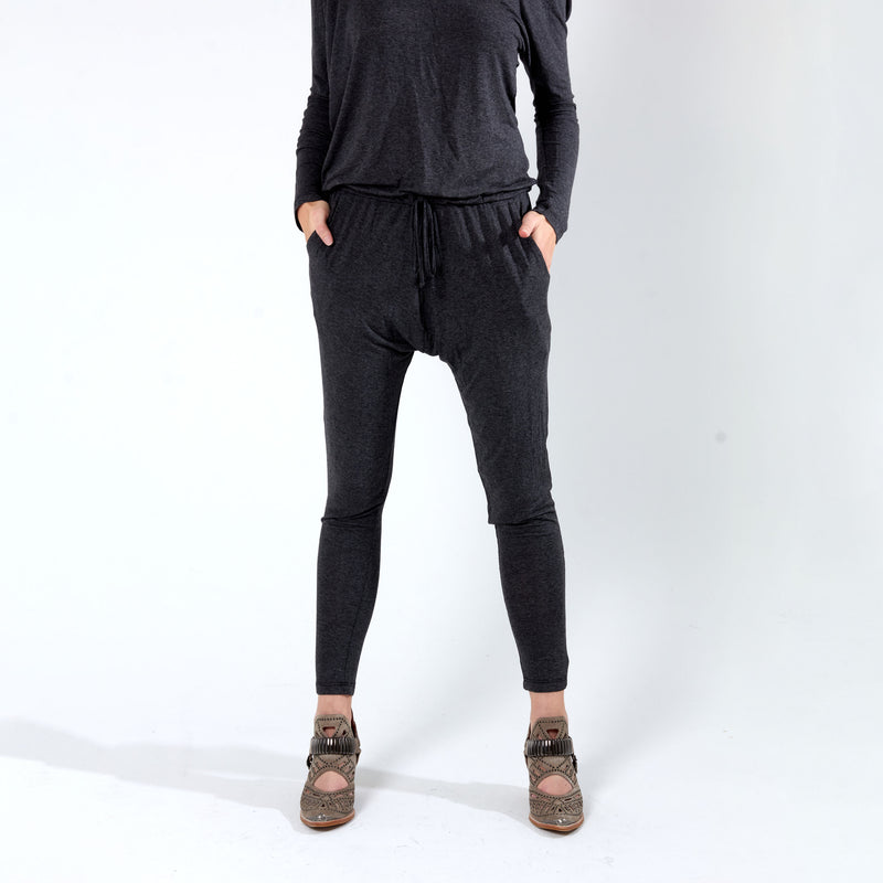 Asymmetrical Jumpsuit - Dark Grey Melange