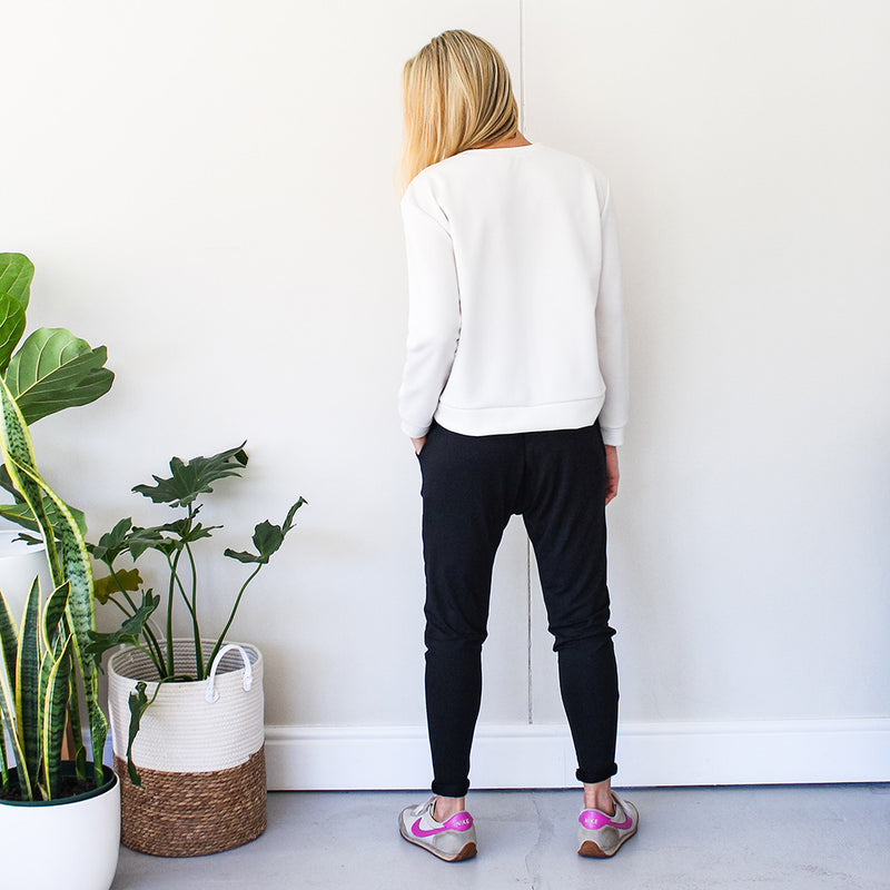 Jogger with Dropped Crotch - Black
