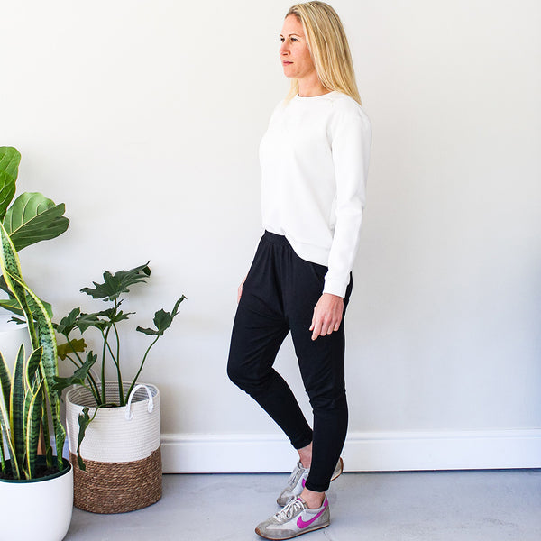 Jogger with Dropped Crotch - Black
