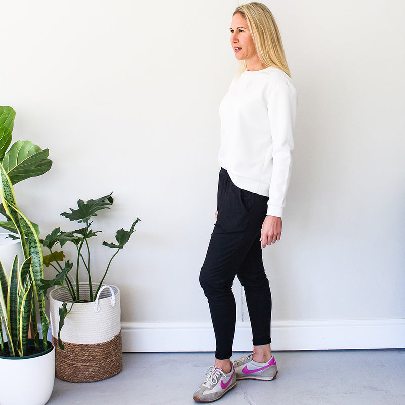 Jogger with Dropped Crotch - Black