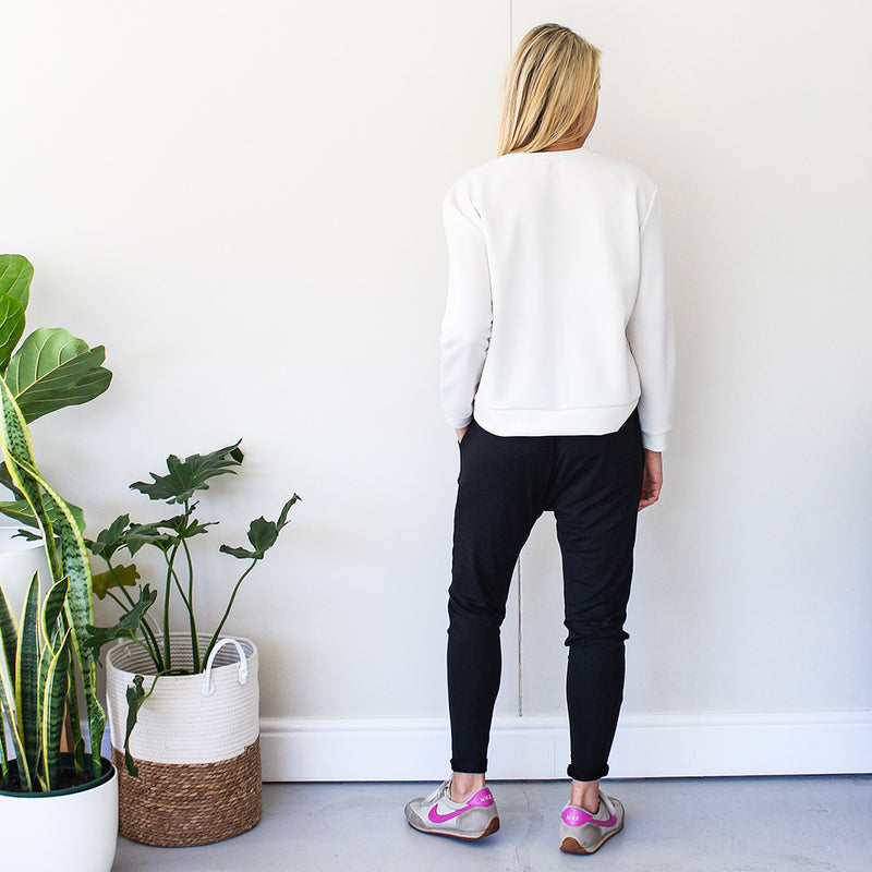 Jogger with Dropped Crotch - Black