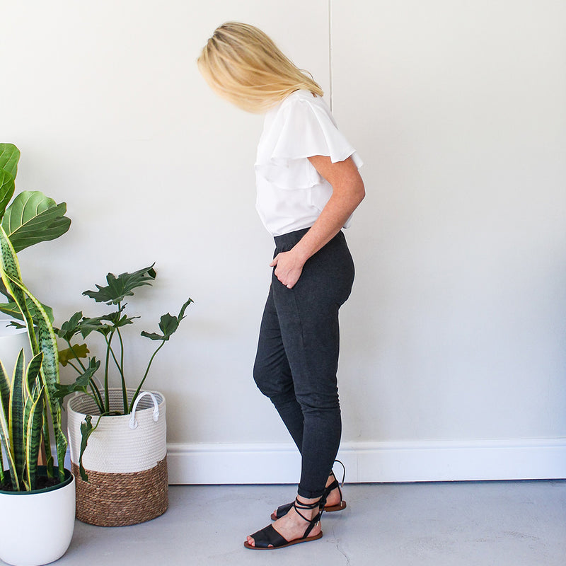 Full Frill Sleeve Top - White