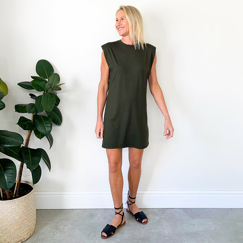 Classic T-Shirt Dress - Olive