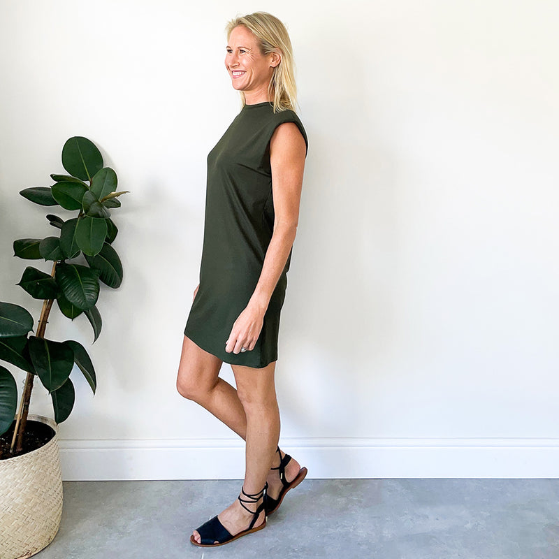 Classic T-Shirt Dress - Olive