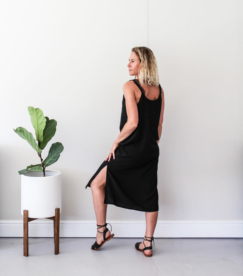 Cami Slip Dress - Black
